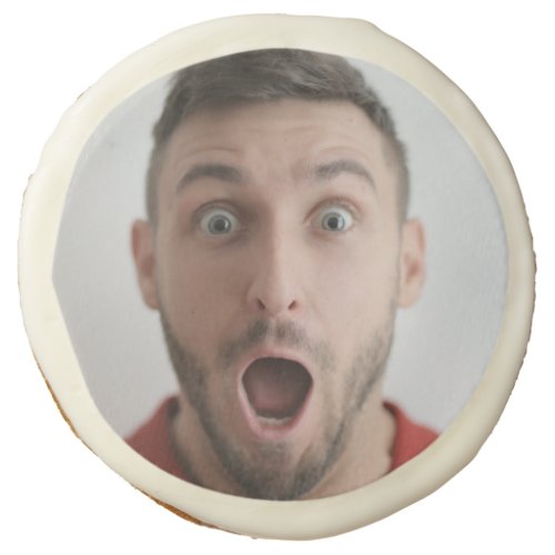 Selfie Photo Upload  Your Face Fun Party Sugar Cookie