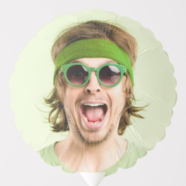 Selfie| Photo Upload Your Own Face Fun Party Balloon (Front)