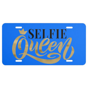 Selfie Queen License Plate
