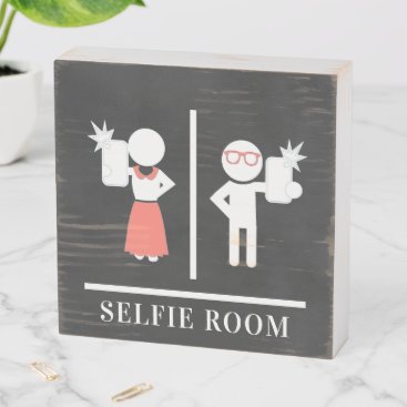 Selfie Room | Funny Bathroom Restroom Sign