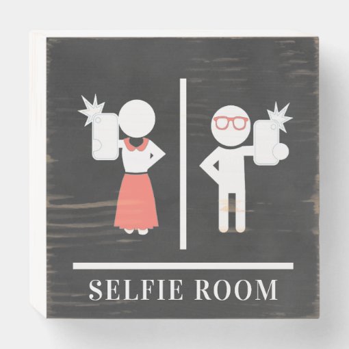 Selfie Room | Funny Bathroom Restroom Sign | Zazzle
