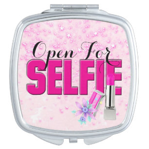 Selfie Square Compact Mirror