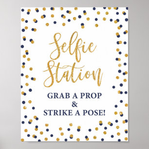 Selfie Station Grab a Prop & Strike a Pose Sign