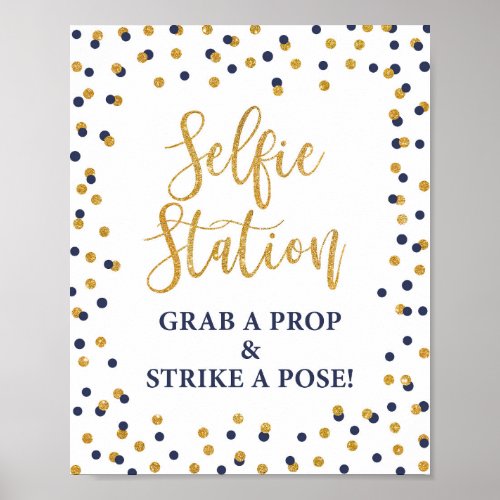 Selfie Station Grab a Prop  Strike a Pose Sign