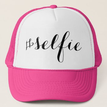 #selfie Trucker Hat by SunflowerDesigns at Zazzle