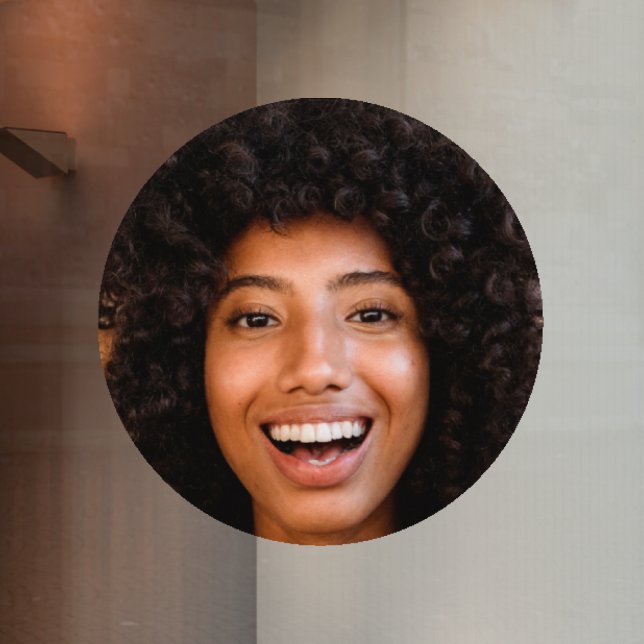 Selfie | Your Face Photo Fun Bachelorette Party Window Cling (Creator Uploaded)