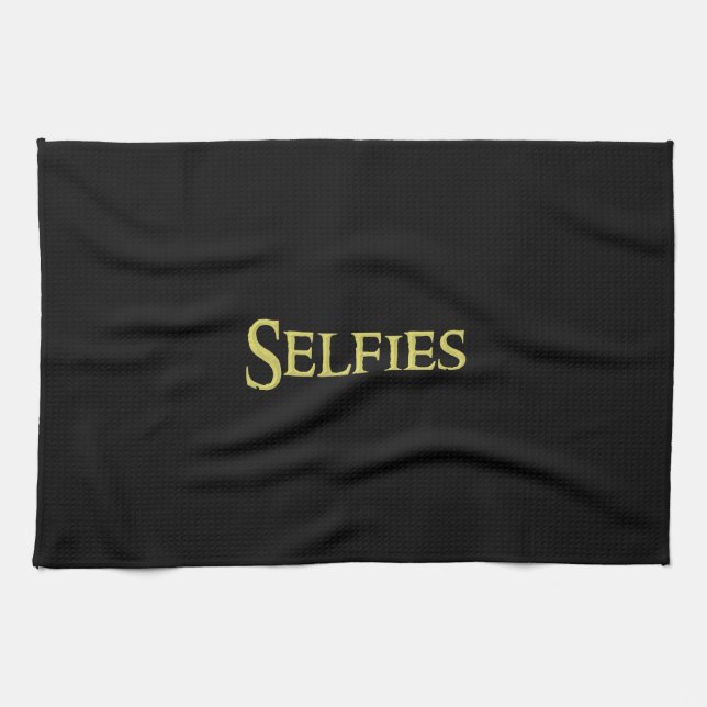 Selfies kitchen towel, for sale ! towel (Horizontal)