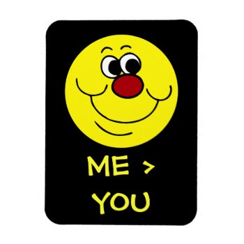 Selfish Face Grumpey Magnet by disgruntled_genius at Zazzle
