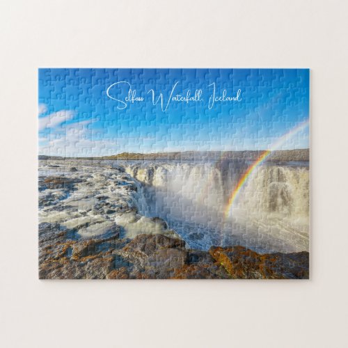 Selfoss Waterfall Iceland Jigsaw Puzzle