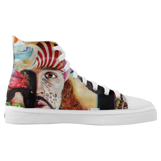 SELFPORTRAIT WITH THE CRITICAL EYE PRINTED SHOES (Left Shoe Inside)
