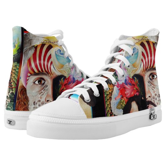SELFPORTRAIT WITH THE CRITICAL EYE PRINTED SHOES (Pair)