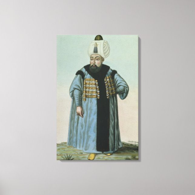 Selim II (1524-74) called 'Sari', the Blonde or th Canvas Print (Front)