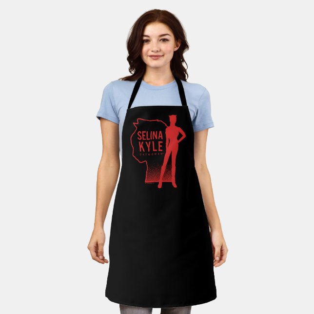 Selina Kyle Catwoman Outline Logo Apron (Worn)