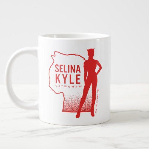 Selina Kyle Catwoman Outline Logo Giant Coffee Mug