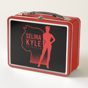 Selina Kyle Catwoman Outline Logo Metal Lunch Box