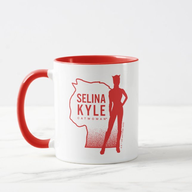 Selina Kyle Catwoman Outline Logo Mug (Left)