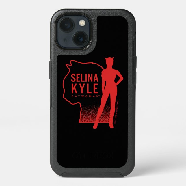 Selina Kyle Catwoman Outline Logo Otterbox iPhone Case (Back)