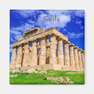 Selinunte temple in Sicily Magnet