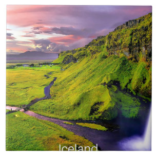 Seljalandfoss, Iceland Ceramic Tile