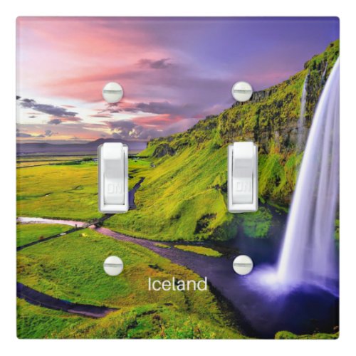 Seljalandfoss Iceland Light Switch Cover