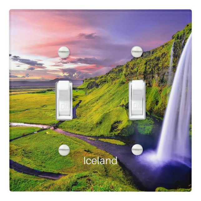 Seljalandfoss, Iceland Light Switch Cover (In Situ)