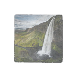 Seljalandsfoss Waterfall Iceland Stone Magnet