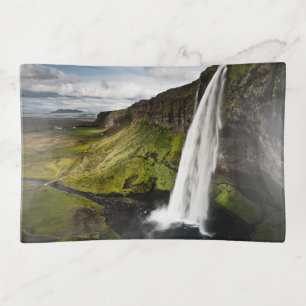 Seljalandsfoss Waterfall Iceland Trinket Tray