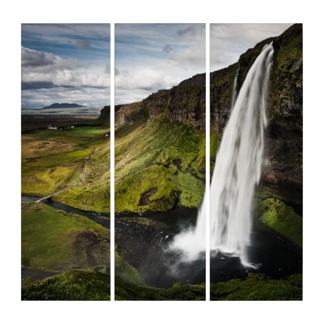 Seljalandsfoss Waterfall | Iceland Triptych (Front)