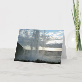 Seljalandsfoss Waterfall in Iceland greeting card
