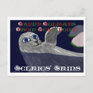 Selkies' Skins Holiday Postcard