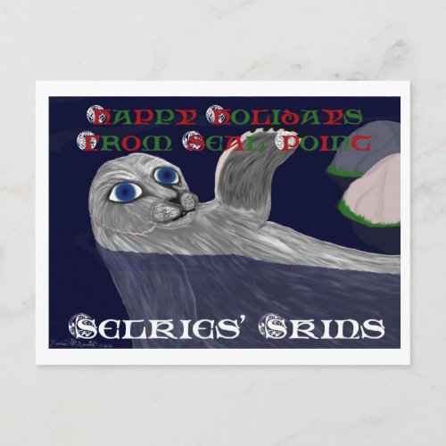 Selkies Skins Holiday Postcard