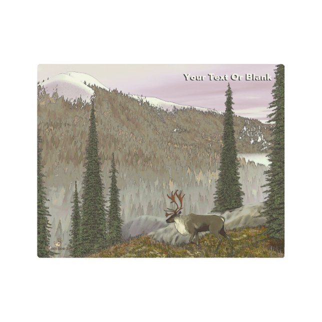 Selkirk Caribou Metal Print (Front)