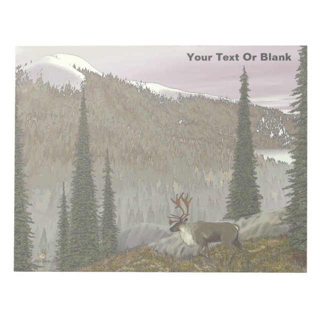 Selkirk Caribou Notepad (Front)