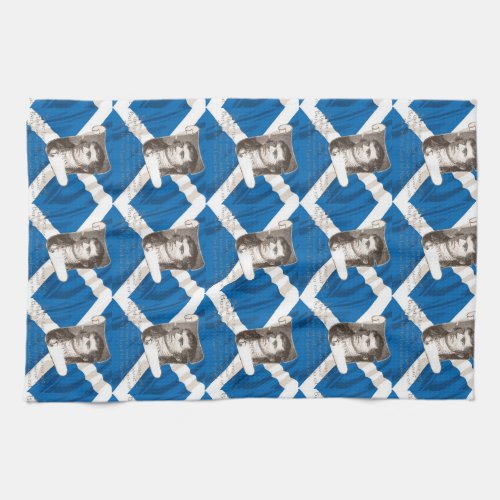 Selkirk Grace Burns Night And Scottish Saltire Kitchen Towel