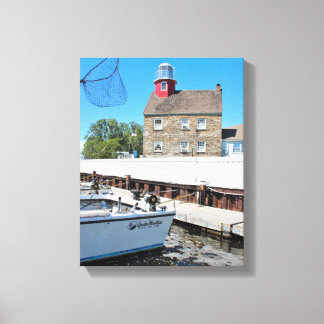 Selkirk Lighthouse, New York Wrapped Canvas Print