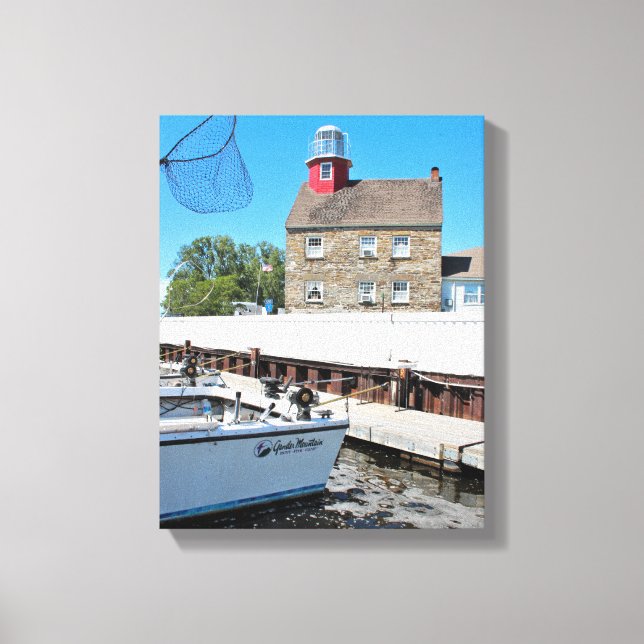 Selkirk Lighthouse, New York Wrapped Canvas Print (Front)