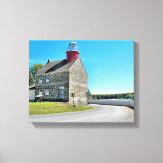 Selkirk Lighthouse, New York Wrapped Canvas Print