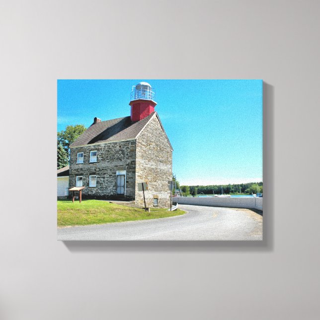 Selkirk Lighthouse, New York Wrapped Canvas Print (Front)
