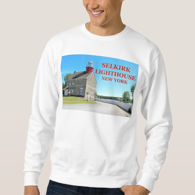 Selkirk Lighthouse, Salmon River New York Sweatshirt (Front)