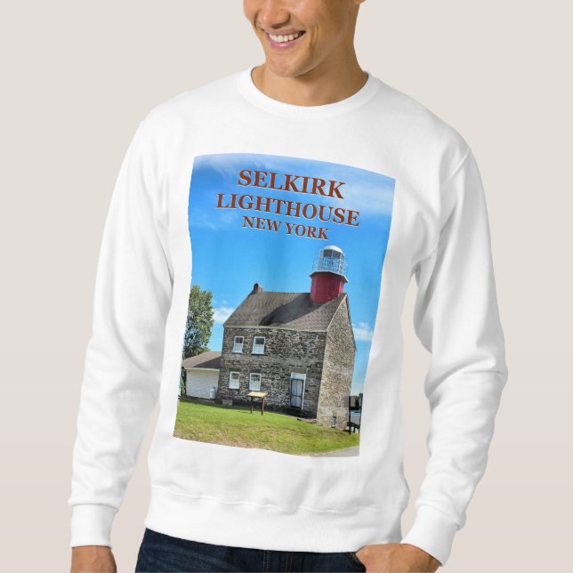 Selkirk Lighthouse, Salmon River New York Sweatshirt (Front)