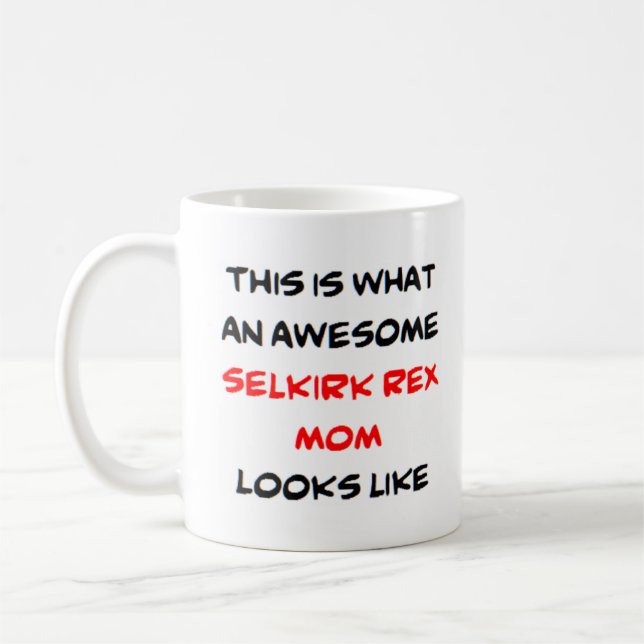 selkirk rex mom, awesome coffee mug (Left)