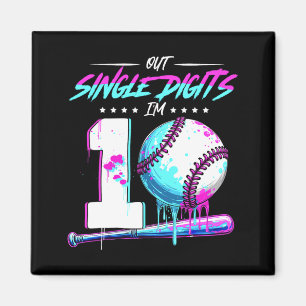 Sell 10 Years Old Birthday Double Digits 10 Birthd Magnet