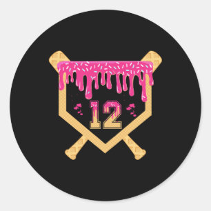 Sell 12 Year Old Birthday Drip 12th Birthday Ice C Classic Round Sticker