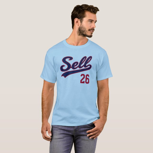 Sell 26 Funny Baseball Fan Design T-Shirt (Front Full)