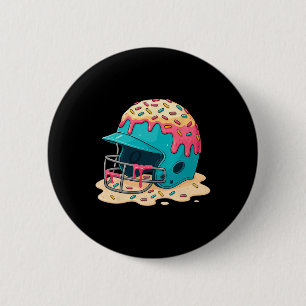 Sell Catcher Helmet With Face Mask Ice-cream Dripp Button