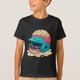 Sell Catcher Helmet With Face Mask Ice-cream Dripp T-Shirt