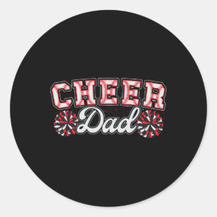 Sell Cheer Dad My Favorite Cheerleader Calls Me Da Classic Round Sticker