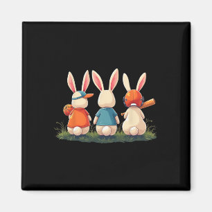 Sell Cute Easter Sports Bunnies Sketll Footll Magnet