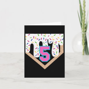 Sell Drip 5th Birthday Home Plate Boys Youth 5 Yea Card