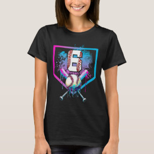 Sell Drip 6th Birthday Home Plate Boys Youth 6 Yea T-Shirt